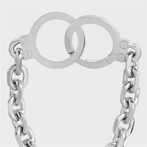 Golden Handcuff bracelet in sterling silver 